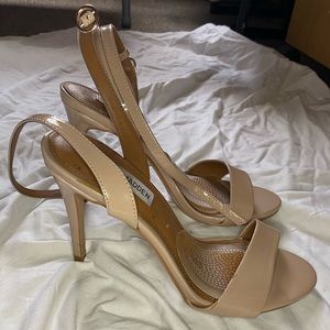 Nude Steve Madden Strap Up Heels